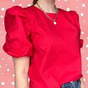 English. Factory Puff Sleeve Shirt